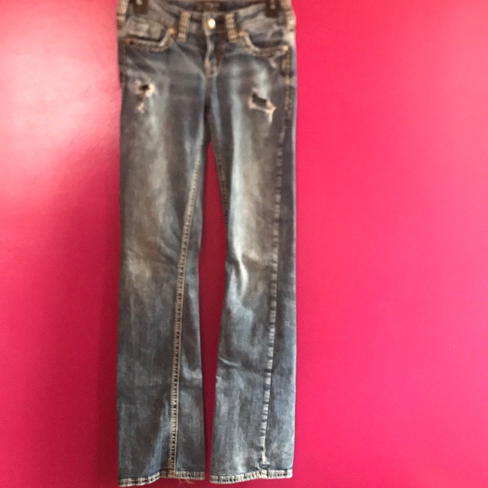 Silver bootcut super stretch jeans